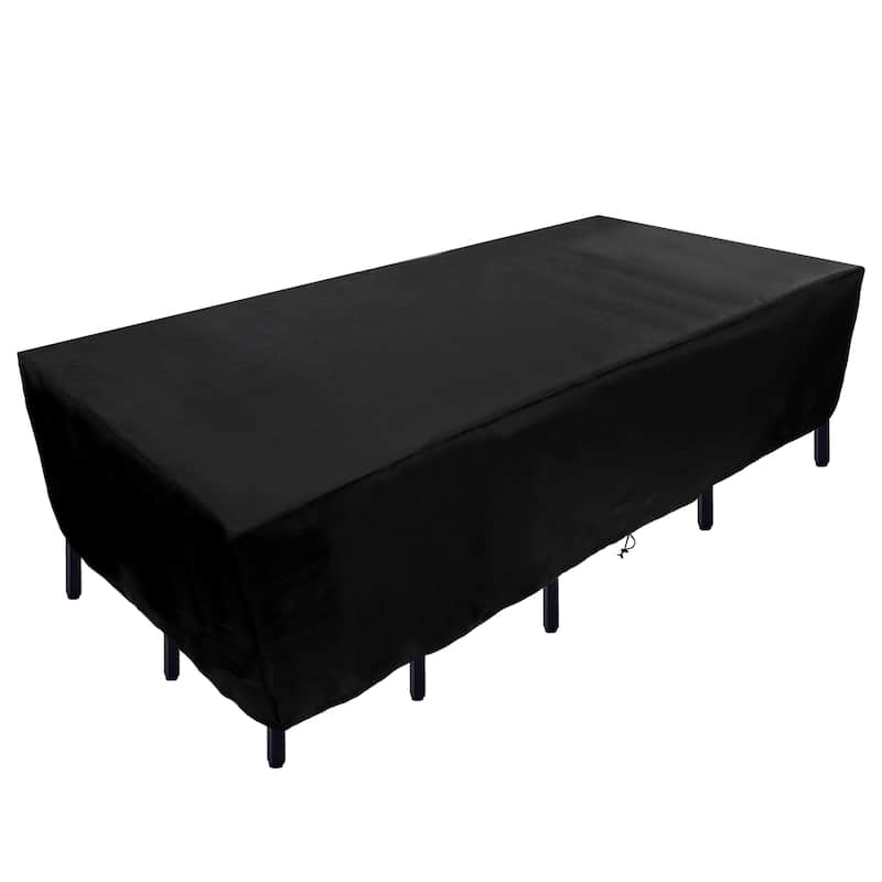 128" Waterproof Patio Furniture Cover, Black by National Tree Company - 128 in