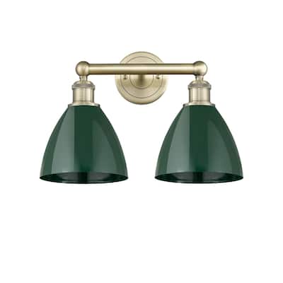 Innovations Lighting 616-2W-12-17 Plymouth Vanity Plymouth Dome 2