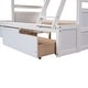 preview thumbnail 7 of 16, Twin over Full Bunk Bed with Storage, Maximized Space, Split Into 2 Beds, Versatility Galore, Solid Construction, White