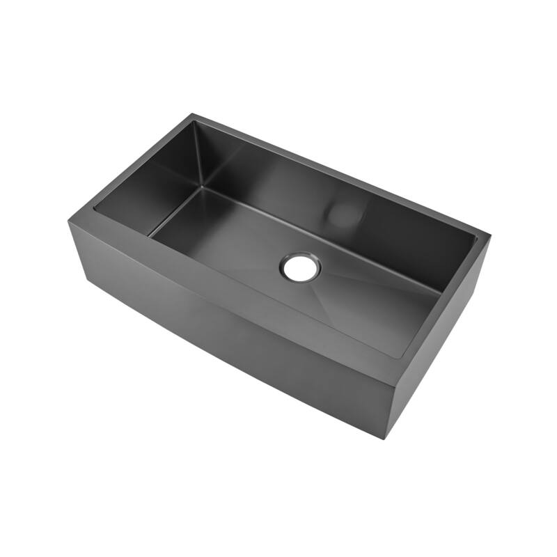 Swiss Madison Rivage 36" Farmhouse Single Basin Stainless Steel - Black