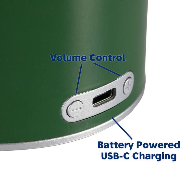 Novelty Lights Rechargeable 3-in-1 Camping Lantern with Bluetooth Speaker, Green
