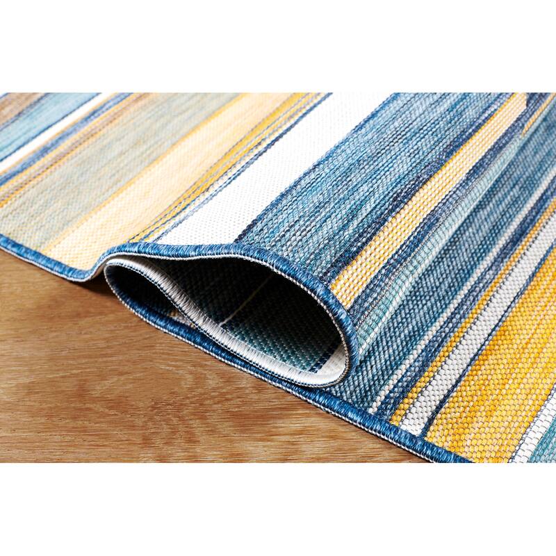 Terra by Obeetee Plaza Geometric Multi Rug