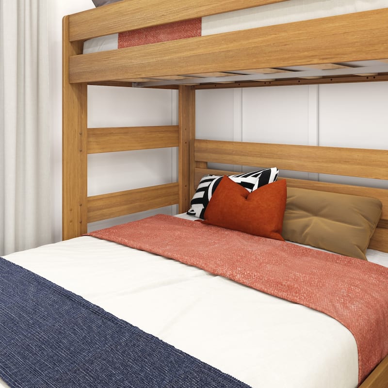 Max and Lily Farmhouse Twin over Queen L Shaped Bunk Bed