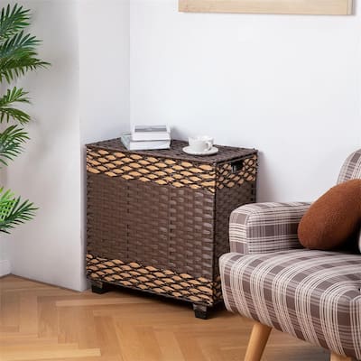 Laundry Hamper with Lid - 26.7"L x 13"W x 26"H
