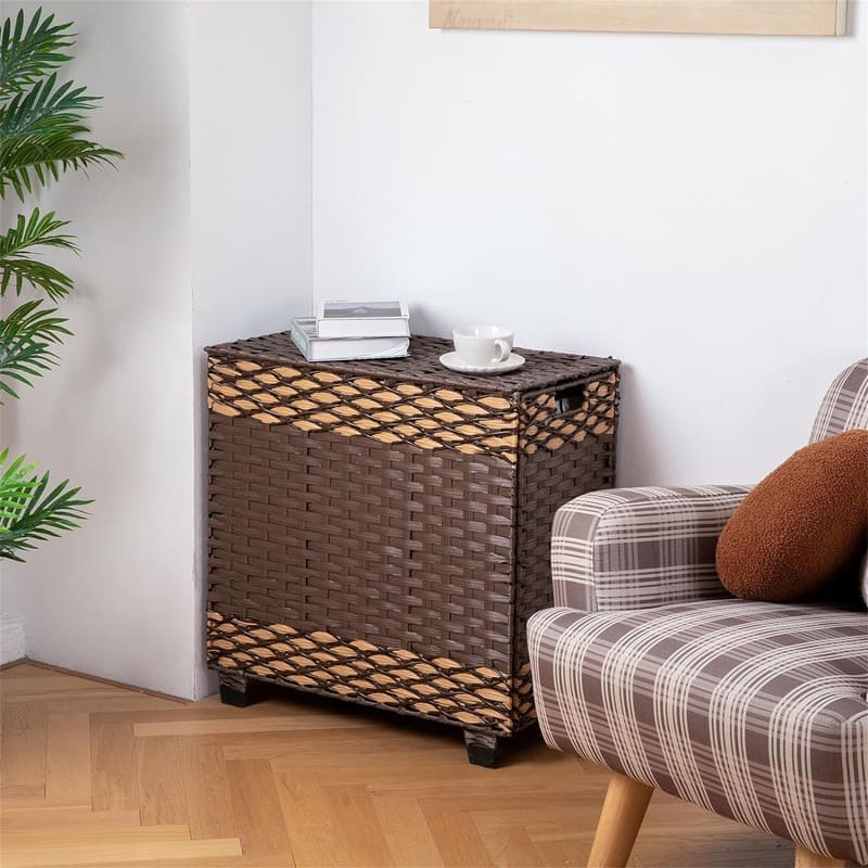 Laundry Hamper with Lid - 26.7"L x 13"W x 26"H