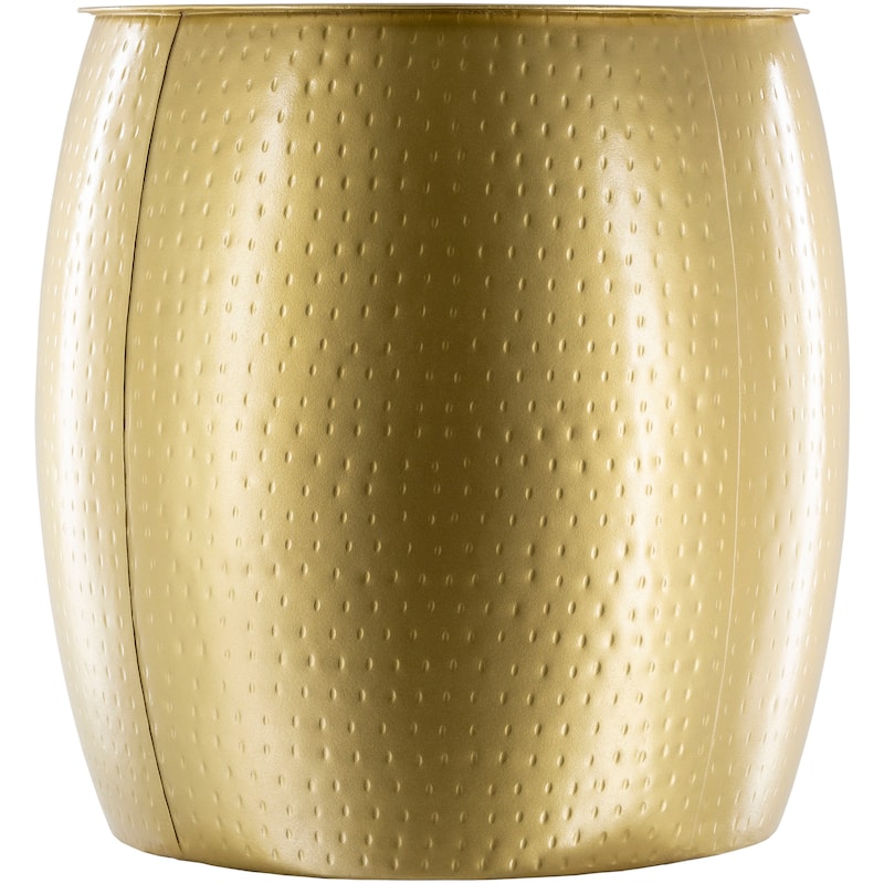 Rocca Hand Hammered Metal Side Table