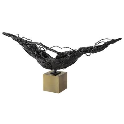 Uttermost Tranquility Abstract Sculpture - 19.25"W x 8.5"H x 3.5"D