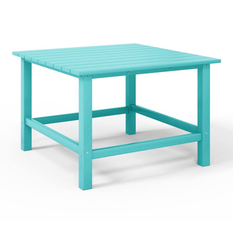 Polytrends Laguna Kids Outdoor 31" Square Poly Dining Table