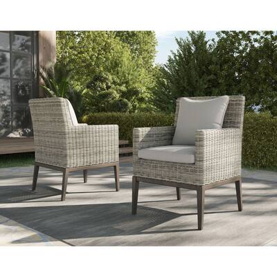 Mersin Patio Arm Chair, Light Gray