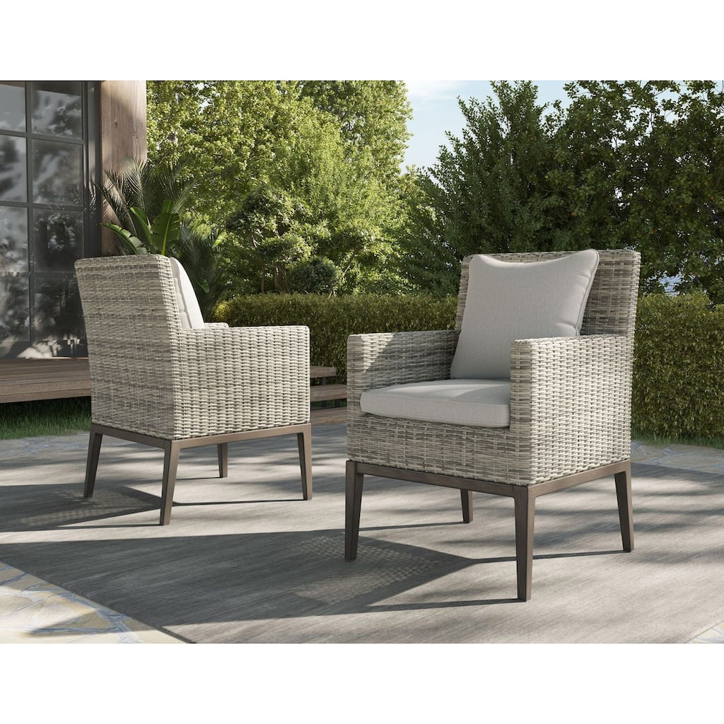 Mersin Patio Arm Chair, Light Gray