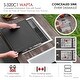 preview thumbnail 3 of 9, Concealed Dual-Mount 20" Stainless Steel Utility Sink, 1-Hole Prep, Dura-Tek Finish, Handmade with Stainless Faucet.