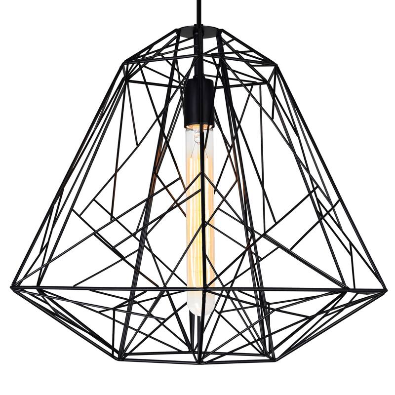 Bagheera 1 Light Black Down Pendant
