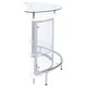 preview thumbnail 10 of 12, Coaster Furniture Amarillo White and Chrome 2-tier Bar Unit