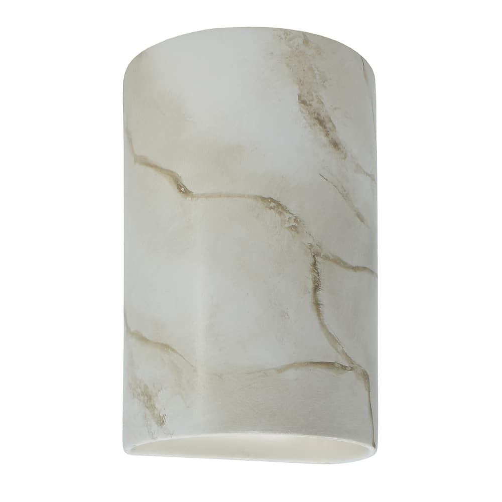 Justice Design Ambiance - Large ADA Cylinder Wall Sconce - Closed Top (Outdoor) - Replaceable Bulb