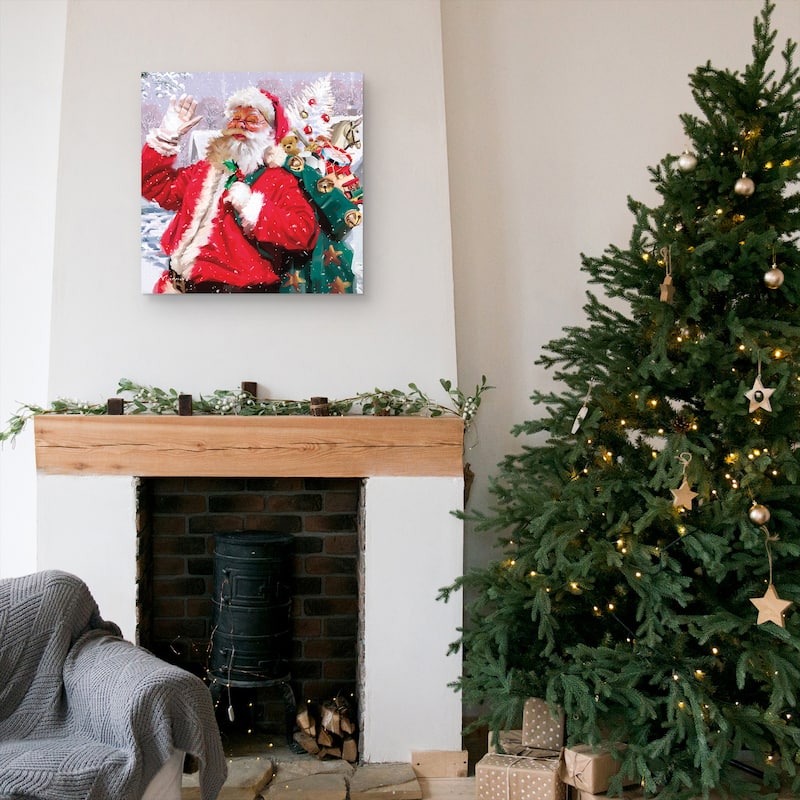 Santa Waving by The Macneil Studio Canvas Art Print