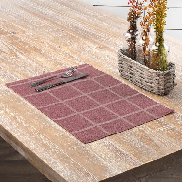 Julie Plaid Placemat Set - Placemat 12x18. Opens flyout.