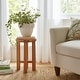 preview thumbnail 12 of 32, Plant Pot - Ivory Ceramic Round Iridescent Floral Crown, 6"