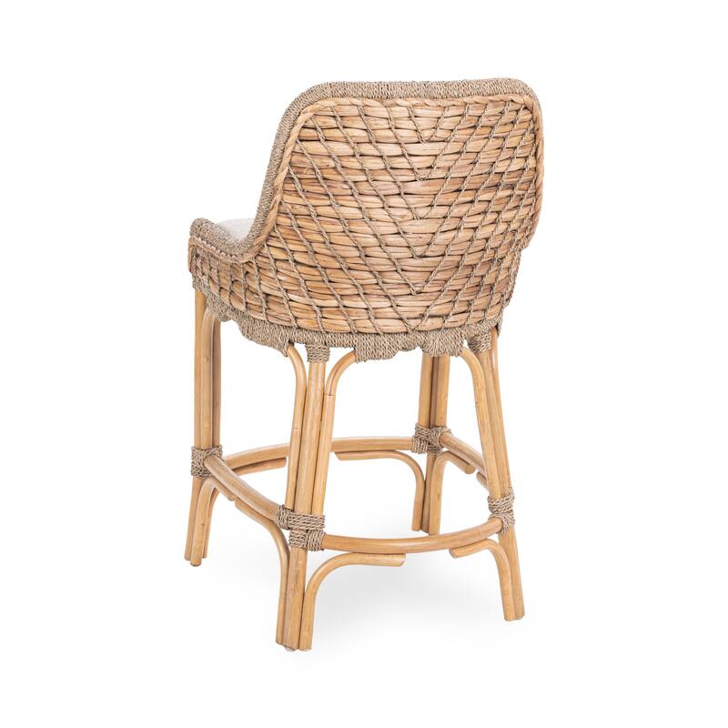 Nuevo Water hyacinth Counter Stool by Kosas Home