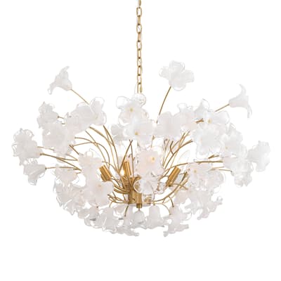 Metropolitan N2228 Bloome 8 Light 37" Wide Abstract Chandelier