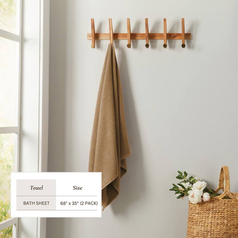 Linery & Co. Luxury Cotton Textured Bath Towel