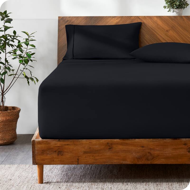Bare Home Ultra-Soft Microfiber 24 Inch Extra Deep Pocket Fitted Sheet