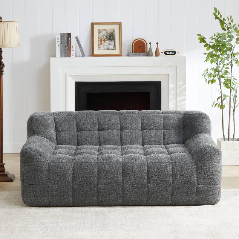 Full Compression Sofa with Memoru Foam Fill, No Assembly