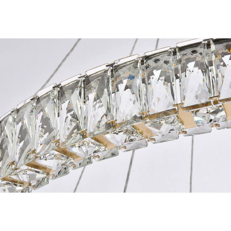 Indigo Home 36 inch LED double ring chandelier