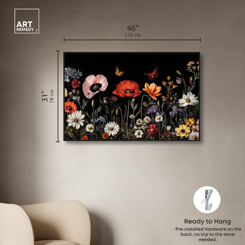 Wildflower Panorama Canvas by Art Remedy