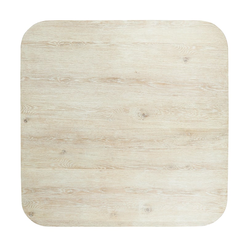 Classic Home Vander 60" Square Reclaimed Oak Wood Dining Table
