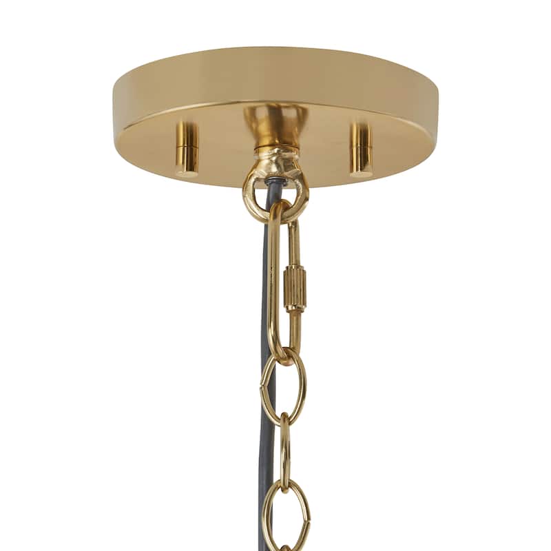 Bethanie River of Goods Dome-Shaped Pendant Lamp with Silver Glass Shade - 13"x 13"x 12/56"