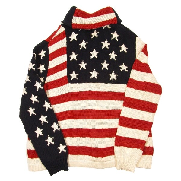 ralph lauren men's american flag sweater