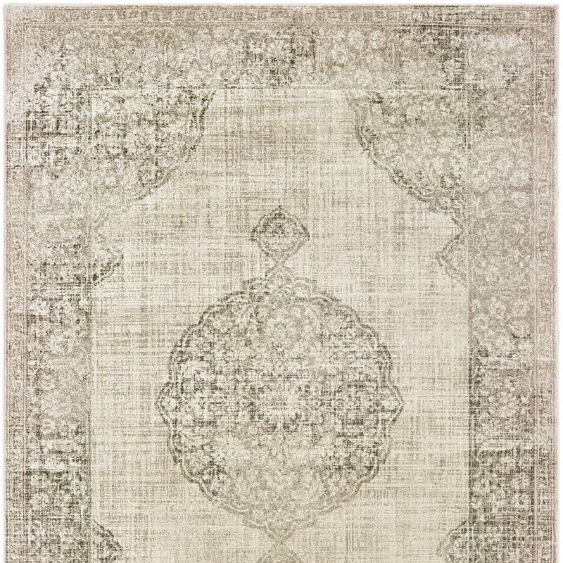 HomeRoots Oriental Bohemian Rectangle Area Rug - 153.54 in. x 118.11 in. x 0.32 in.