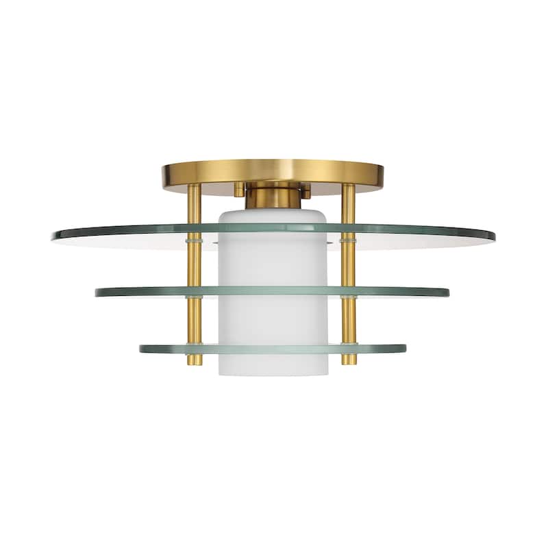 Savoy House 6-8602-1 Newell 16" Wide LED Flush Mount Ceiling Fixture