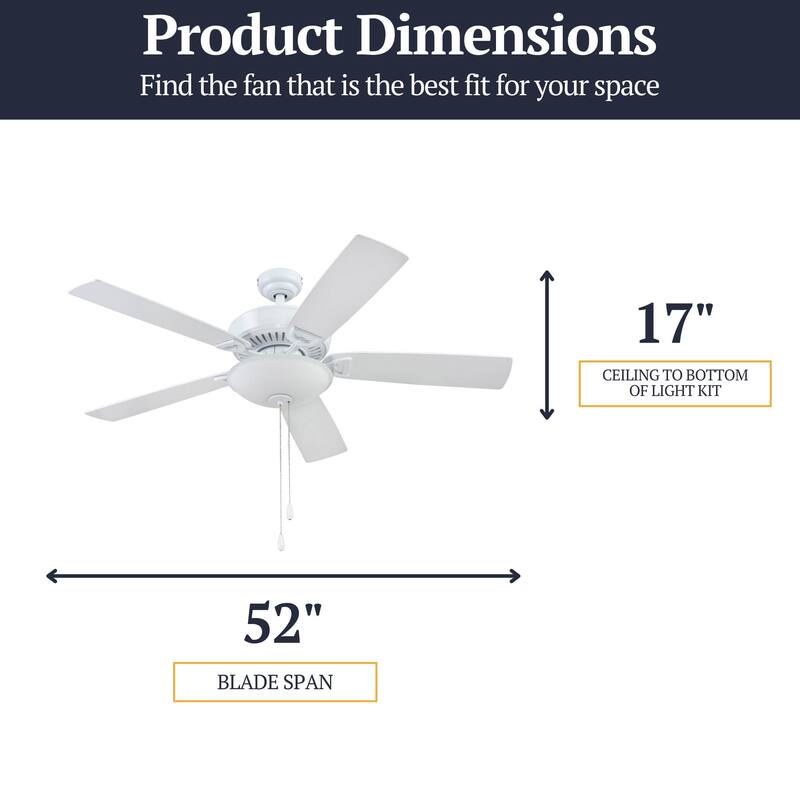 52" Prominence Home Montlake Indoor Ceiling Fan, Brushed Nickel - 52