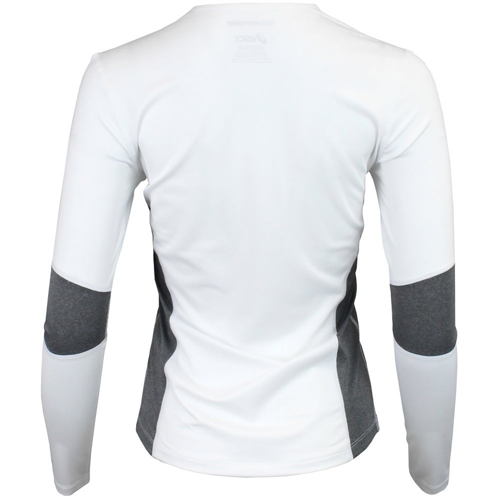white long sleeve athletic top