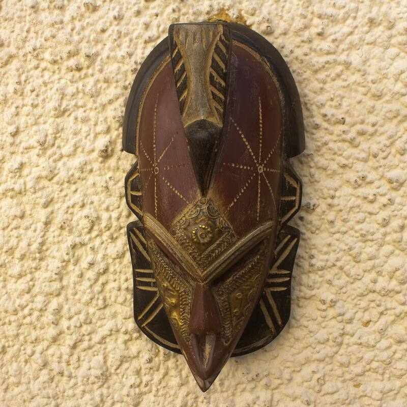 Novica Handmade Behold African Wood Mask