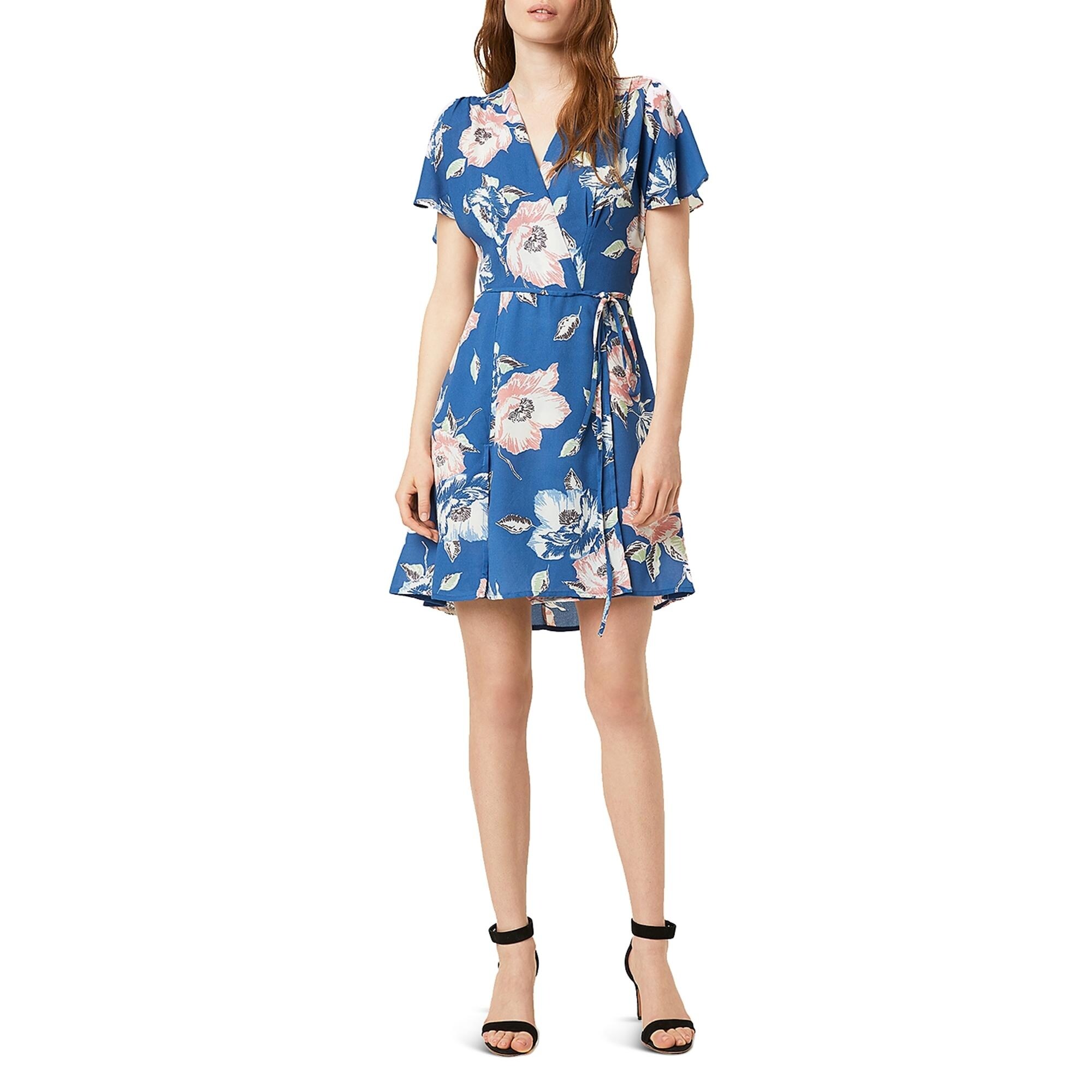 french connection blue floral dress