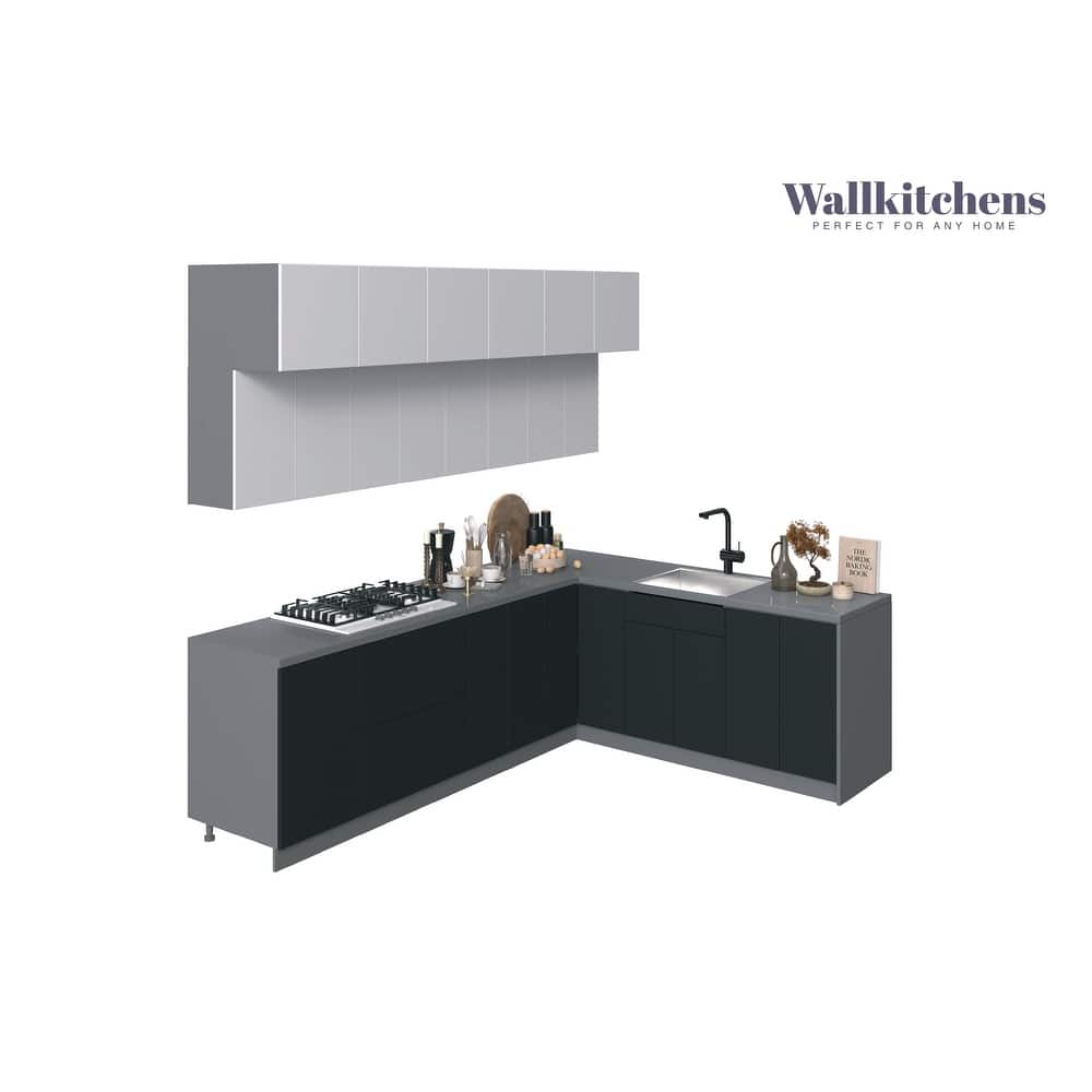 Kitchen Radiance Collection Black Color Base Size 9Ft Wide - 108x85