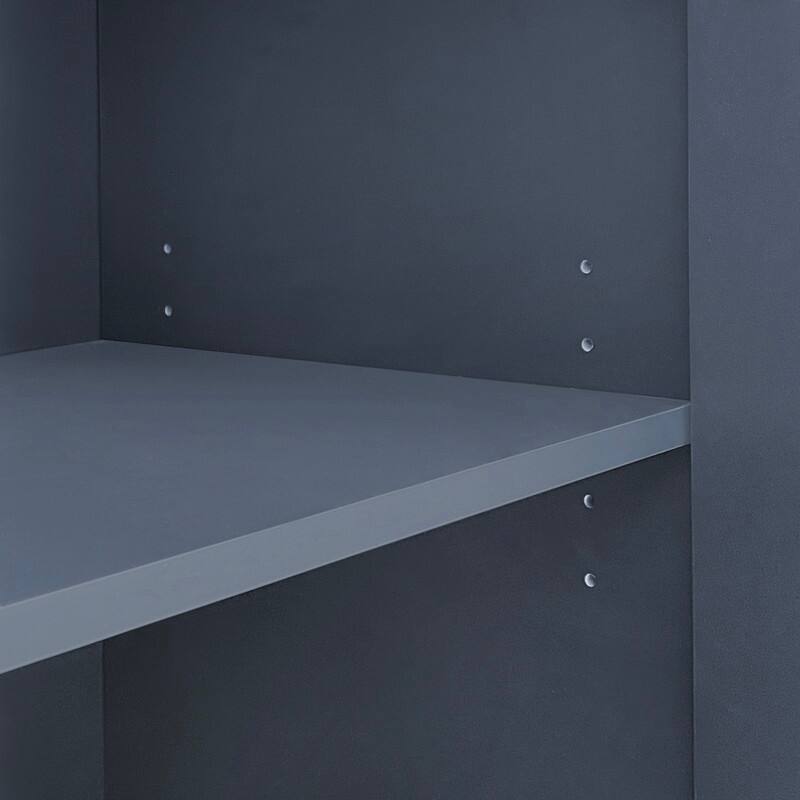 Wave Pattern Buffet Storage Cabinet with 2 Doors and 2 Drawers, Sideboard Cabinet Table with Adjustable Shelf