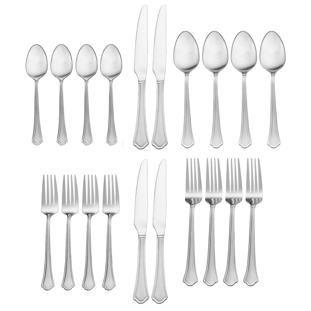 Capri Frost 20-Piece Flatware Set