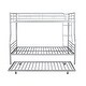 preview thumbnail 5 of 7, 2 In 1 Full XL Over Queen Metal Bunk Bed With Trundle,Save Space