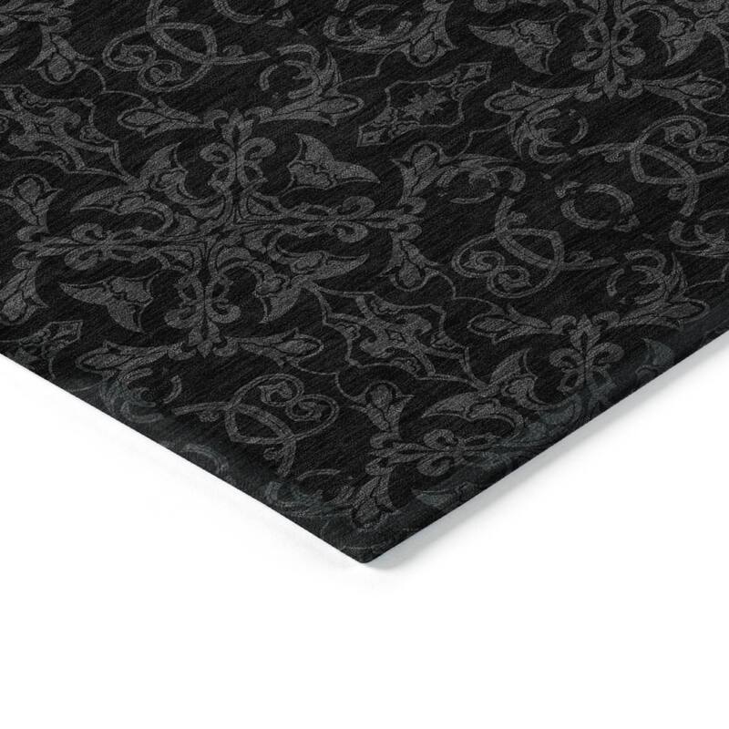 HomeRoots Medallion Transitional Rectangle Outdoor Rug