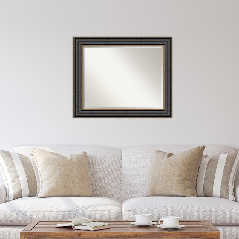 Beveled Wall Mirror - Thomas Black Bronze Frame - Thomas Black Bronze