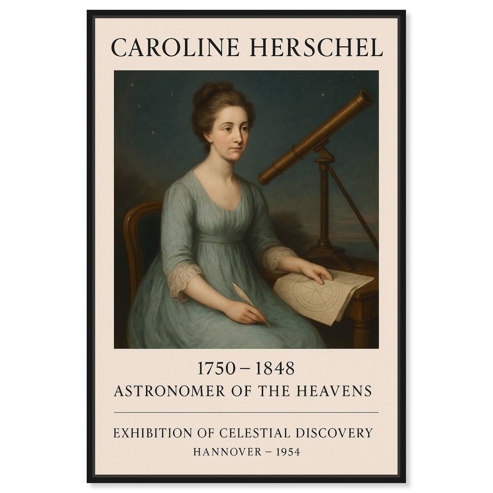 Early Female Astronomer Canvas by Art Remedy