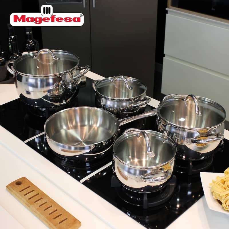 Magefesa Kuchen Stainless Steel 9-piece Cookware Set