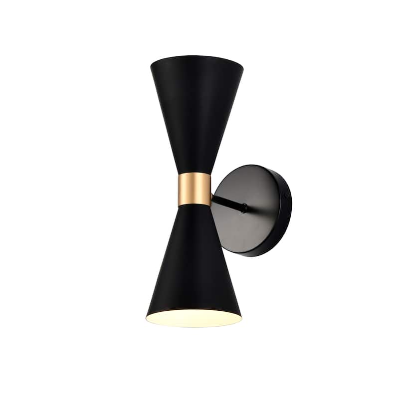 Smithy 7 Inch Matte Finish Adjustable Arm Wall Sconces (Color Optional) - Matte Black