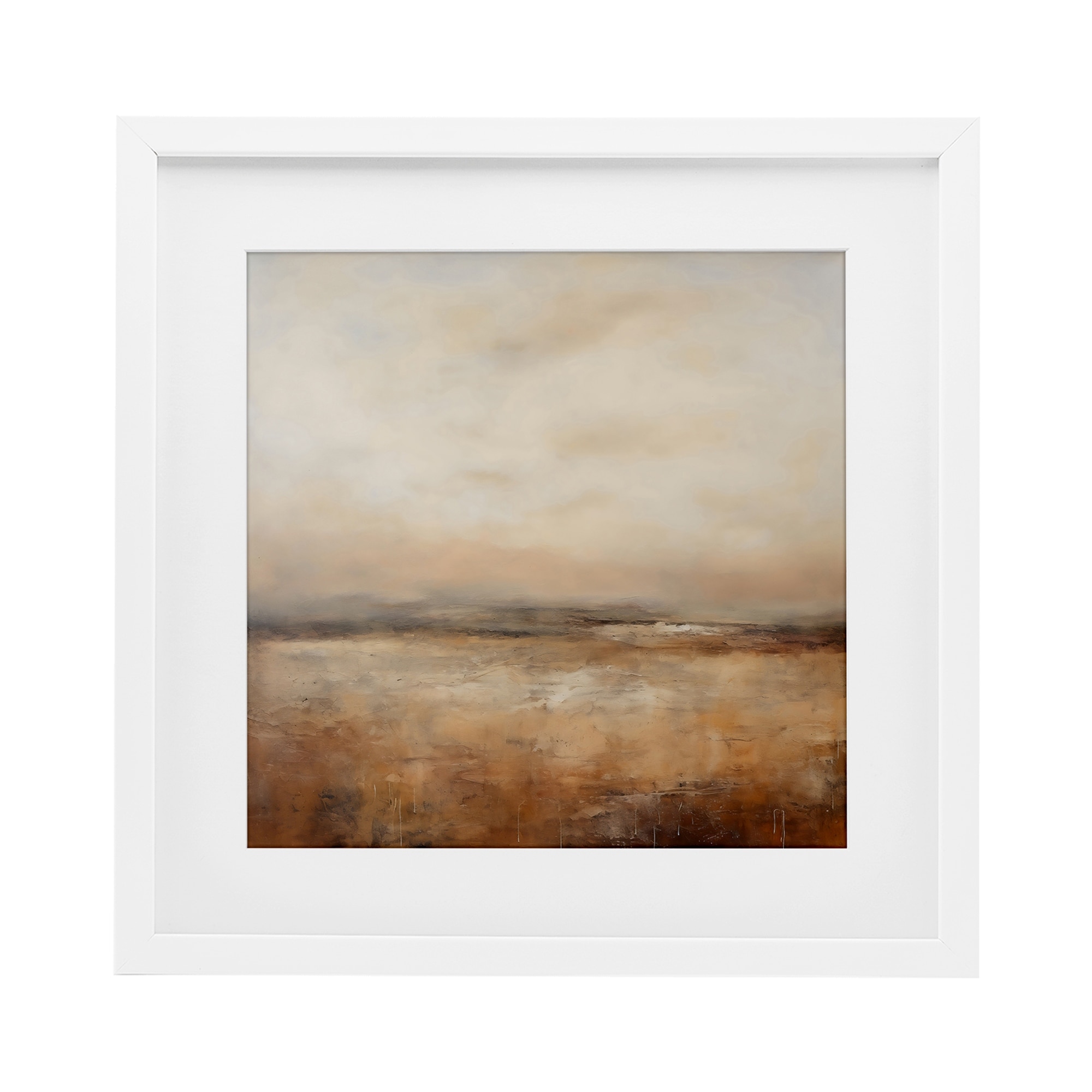 Stupell Calm Abstract Landscape Neutrals Under Glass Framed Design By Creative Studio