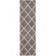 preview thumbnail 55 of 135, SAFAVIEH Hudson Shag Estella Diamond Trellis 2-inch Thick Rug 2'3" x 10' Runner - Grey/Ivory