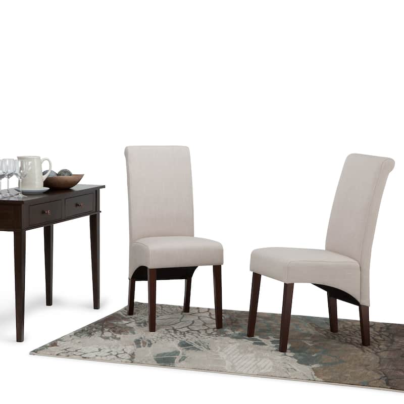 WYNDENHALL Franklin Transitional Deluxe Parson Dining Chair (Set of 2) - 17.7"w x 19.7"d x 40.2"h