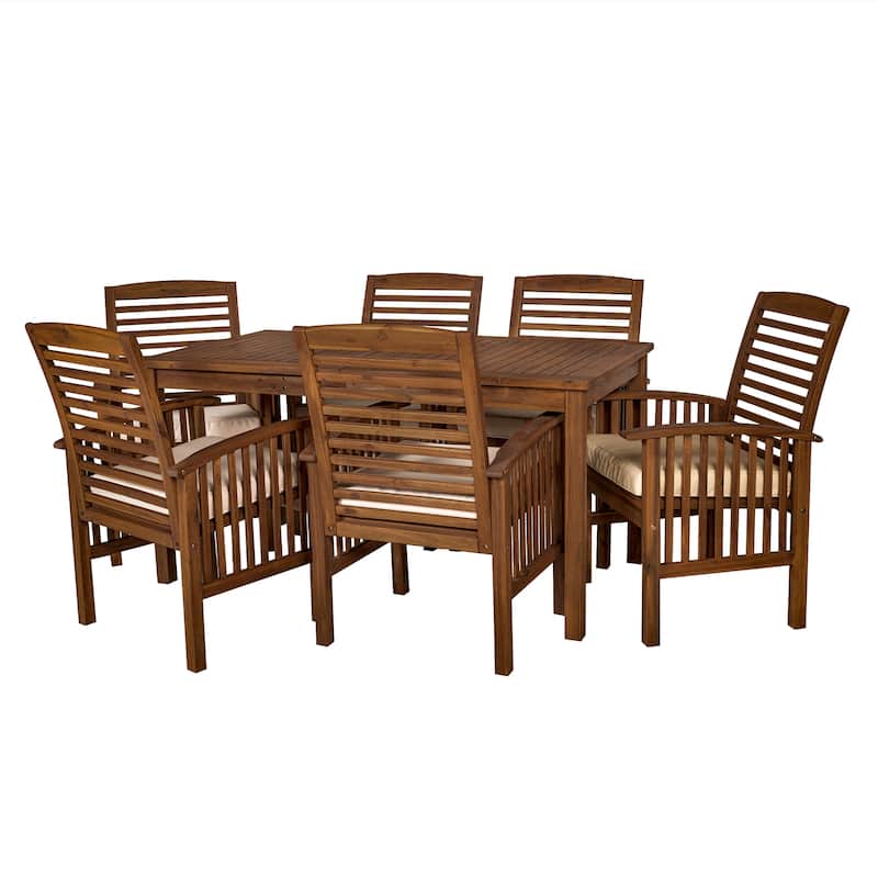 Middlebrook Surfside 7-piece Acacia Wood Outdoor Dining Set